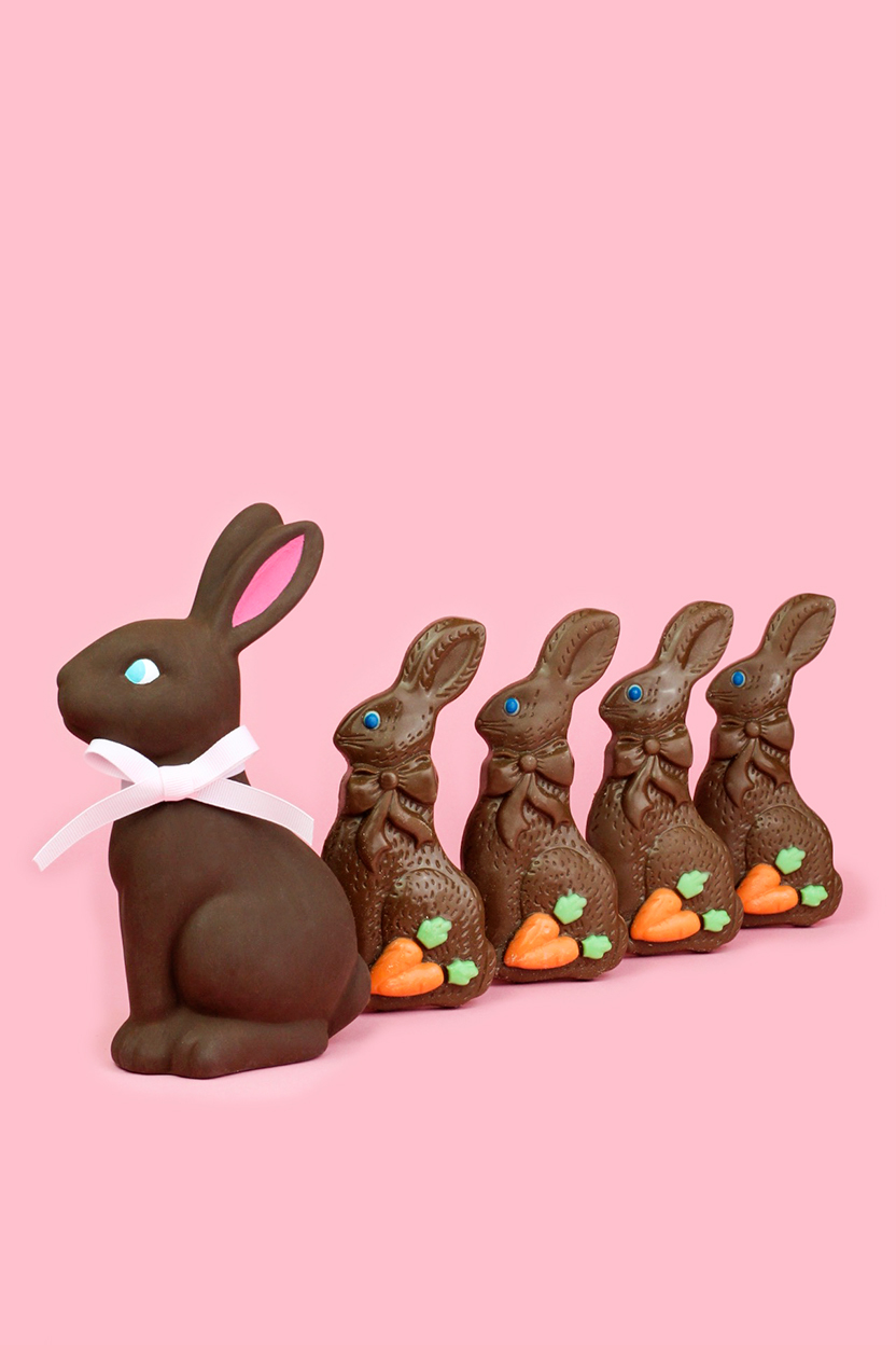 DIY Chocolate Bunny Easter Décor