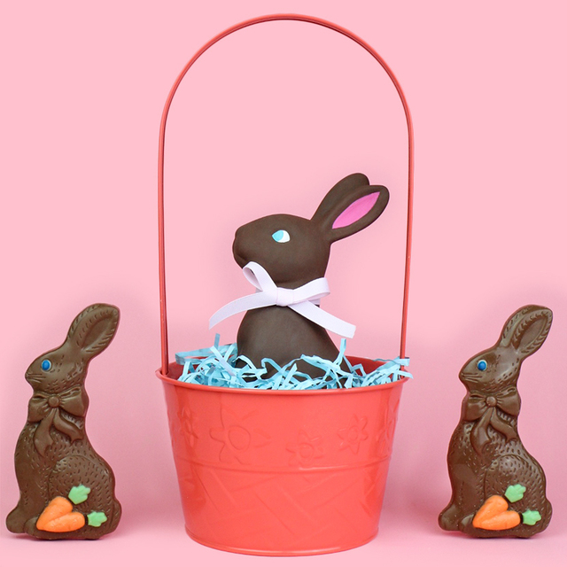 DIY Chocolate Bunny Easter Décor