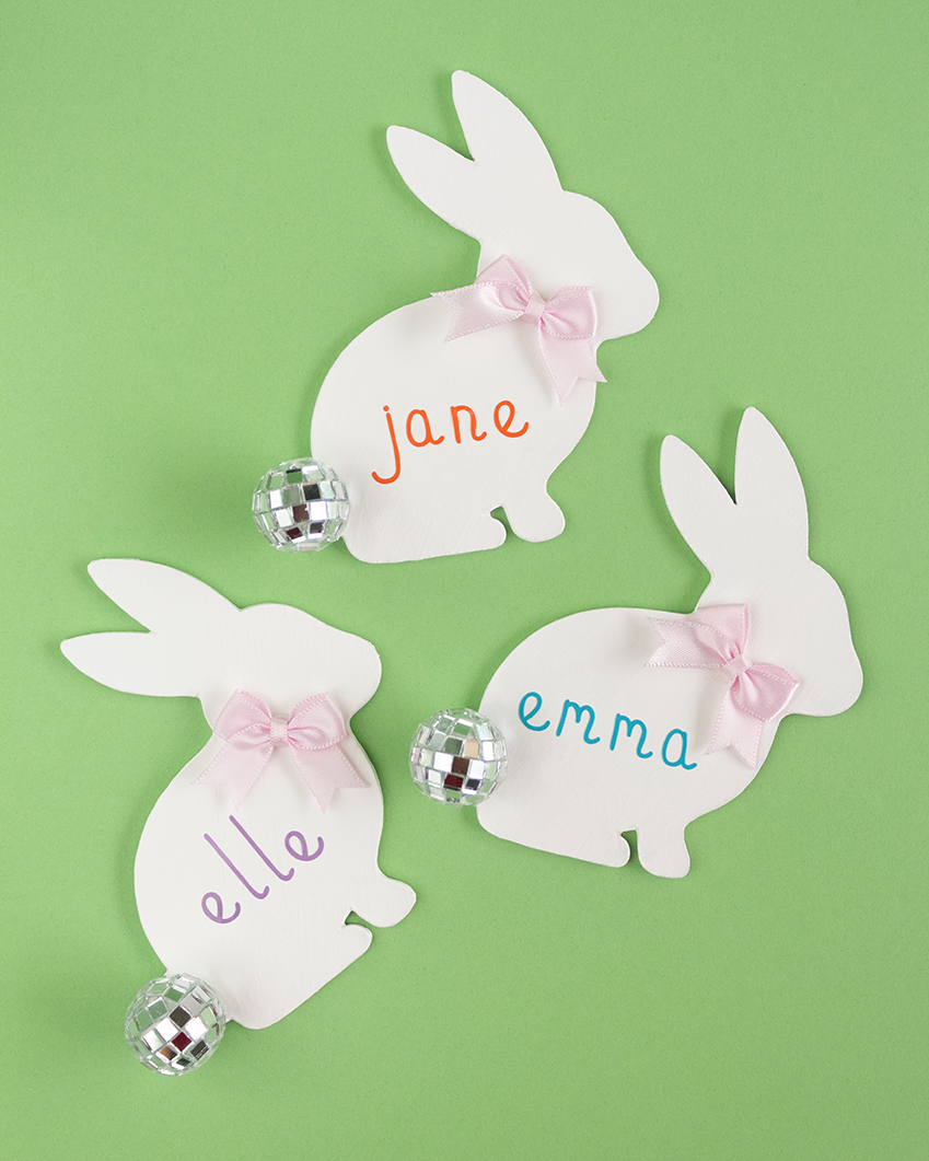 Disco Ball Bunnies With Names