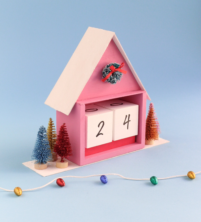 DIY Wooden Block Christmas Countdown Crafterward