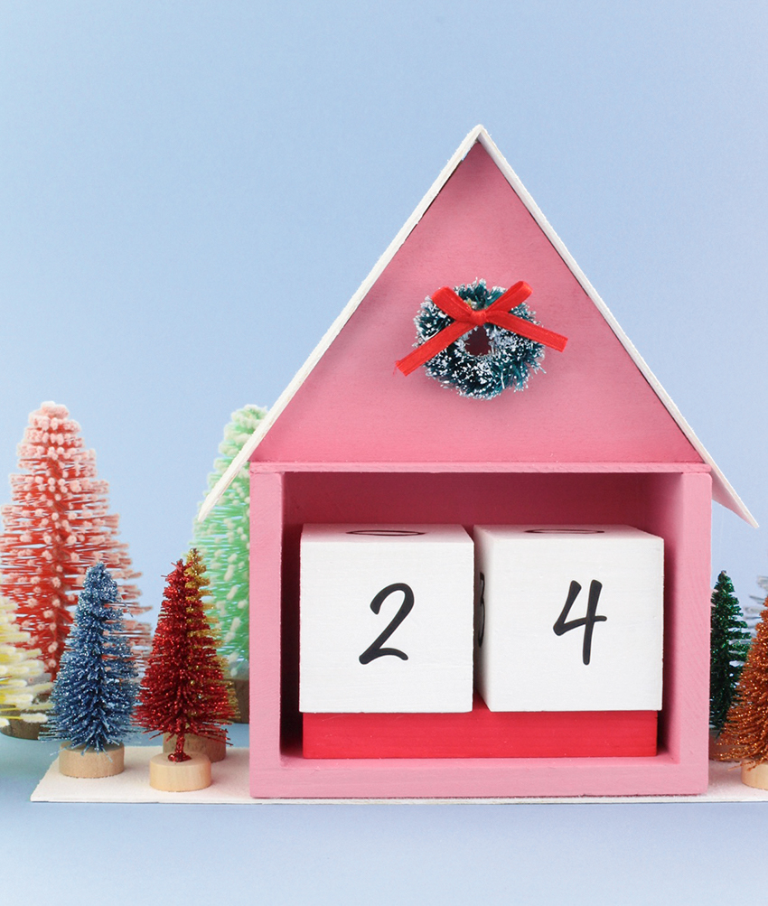 DIY Wooden Block Christmas Countdown Crafterward