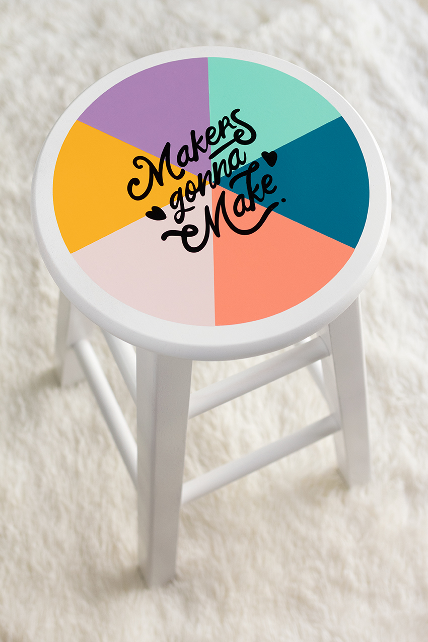 Color Wheel Stool