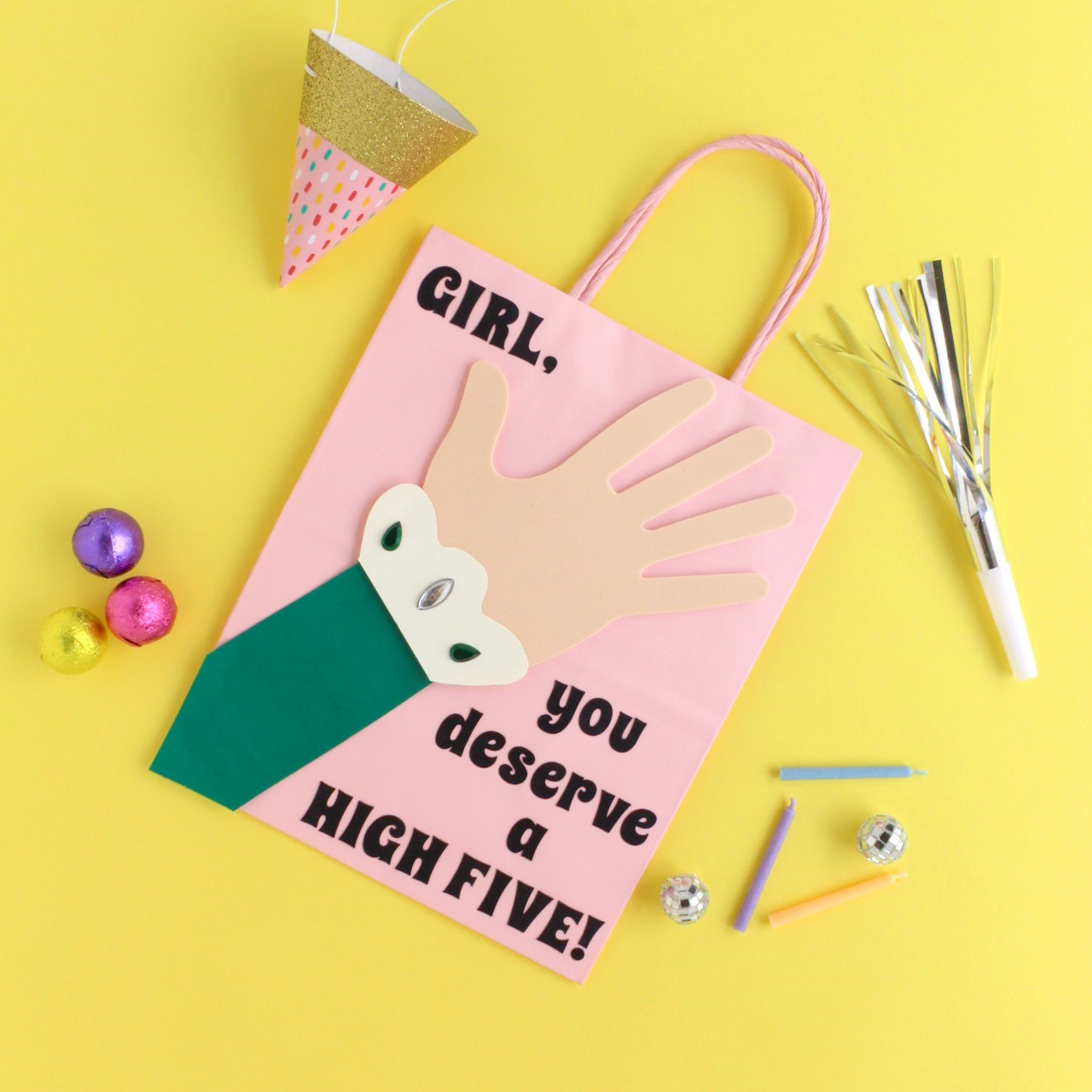 DIY High Five Gift Bag