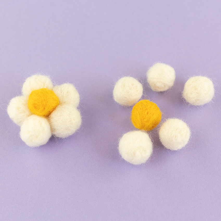 Felt Ball Flowers