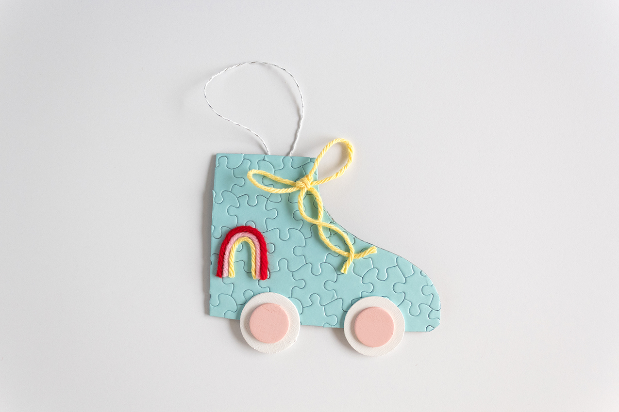 Roller Skate Puzzle Ornament