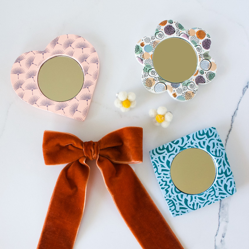 DIY Clay Mirrors with Sculpey Clay Transfers