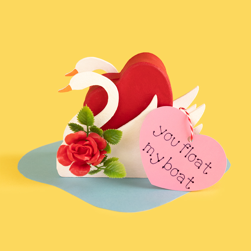 DIY Swan Boat Valentine