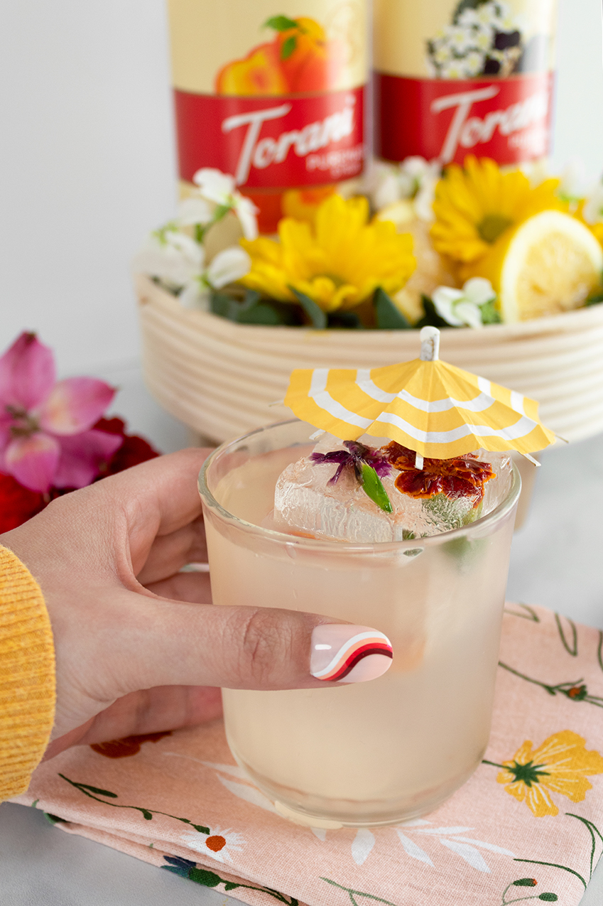 Elderflower Peach Spring Lemonade