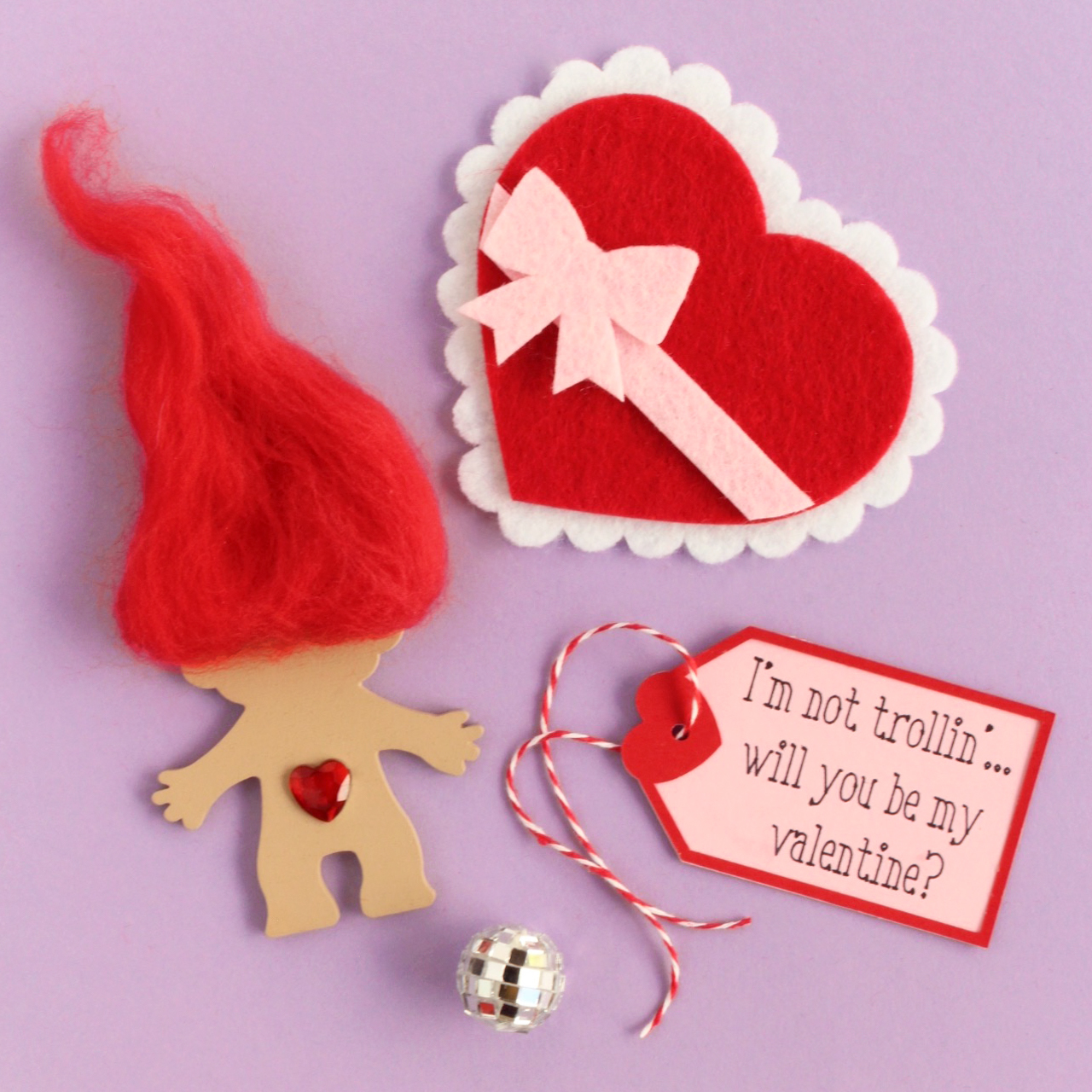 DIY Troll Valentines