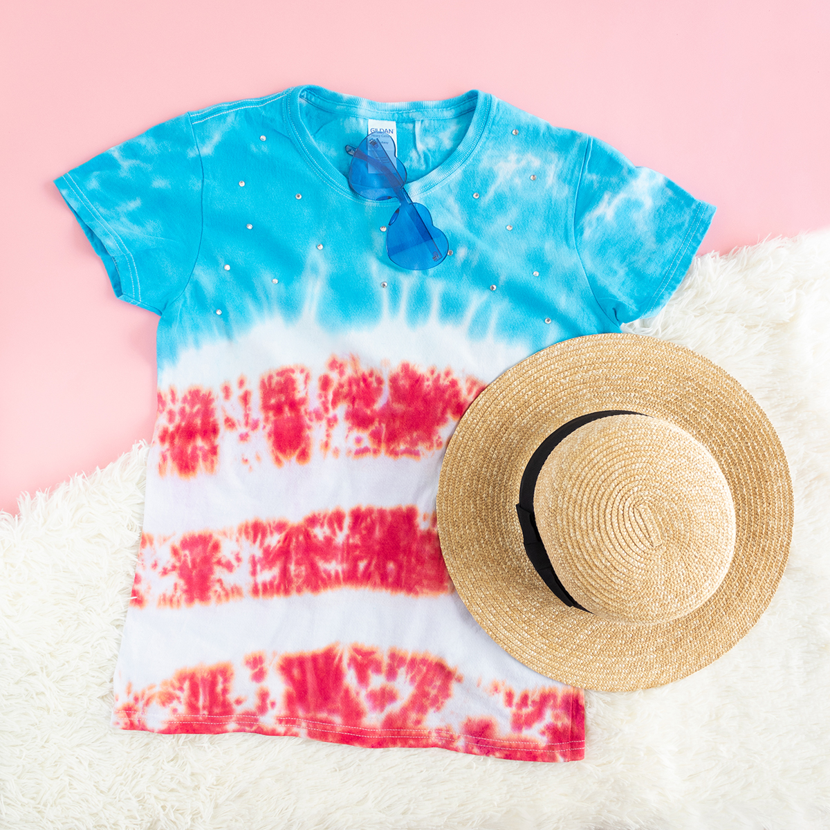 american flag tie dye shirt