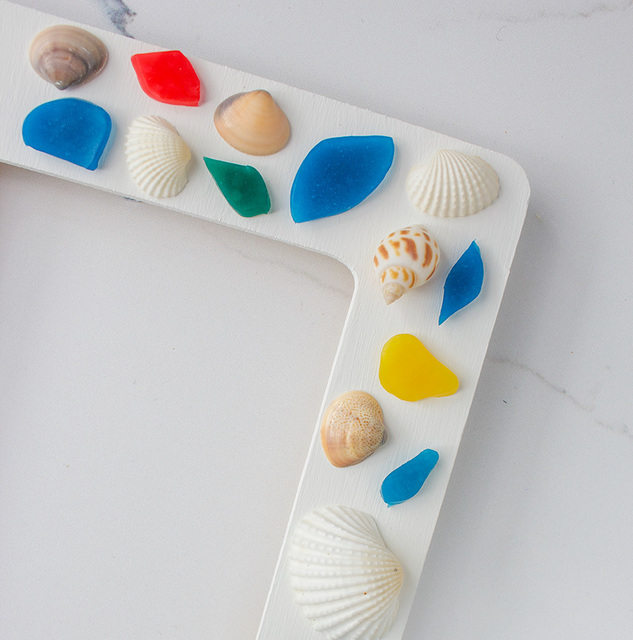 DIY 'Sea Glass' Frame with Sculpey Color Tints